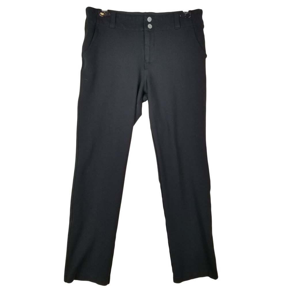 Title Nine Black Technical Hiking‎ Travel Pants Women's Size 12 Straight Leg